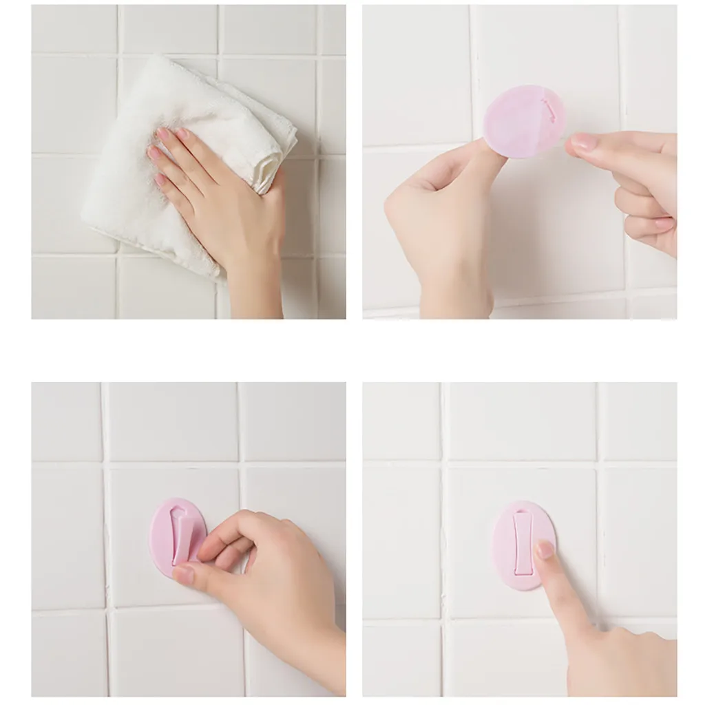 Крепкая прозрачная настенная вешалка на присоске без пробивания отверстий для