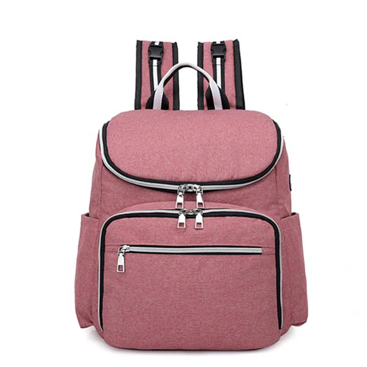 pink Сумка для коляски, рюкзак, сумки для детских подгузников, сумки для подгузников, сумки для мам и мам, влажная сумка для младенцев, сумка-Органайзер для ухода за ребенком, рюкзаки для мам и мам - Цвет: pink