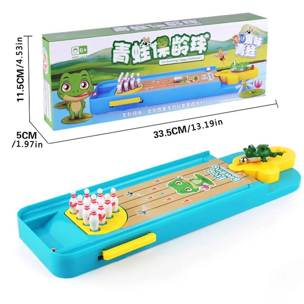 

Mini Desktop Bowling Game Indoor Fun Toy Interactive Parent-Child Board Game Bowling Toy Educational Gift For Kids