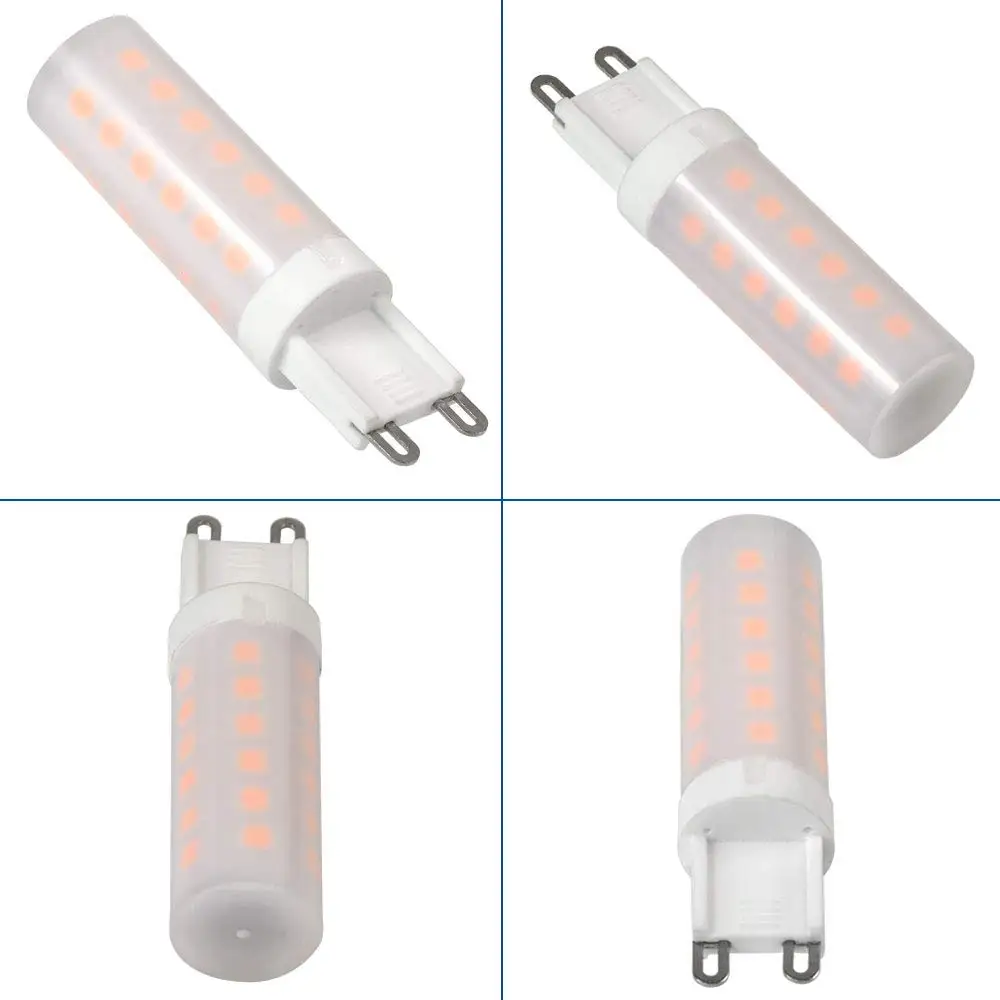 Фото G9 светодиодный светильник 0 5 W ПК Керамика пламени Краски 10lm 36*2835 SMD AC 220-240V 1300K 1700K 360 G9 светодиодный светильник 0 5 W ПК Керамика пламени Краски 10lm 36*2835 SMD AC 220-240V 1300K 1700K 360