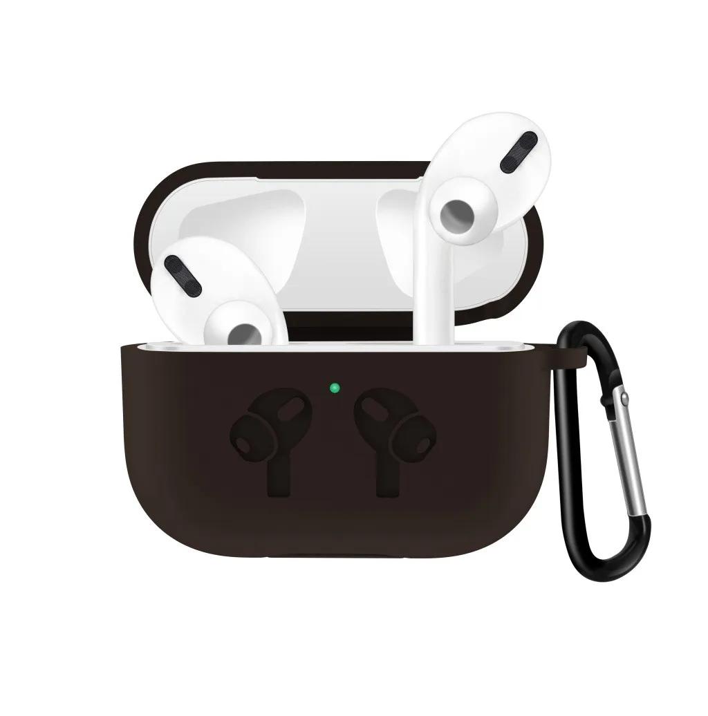 Чехол для Apple AirPods Pro 2019 с беспроводной зарядкой силиконовый защитный чехол