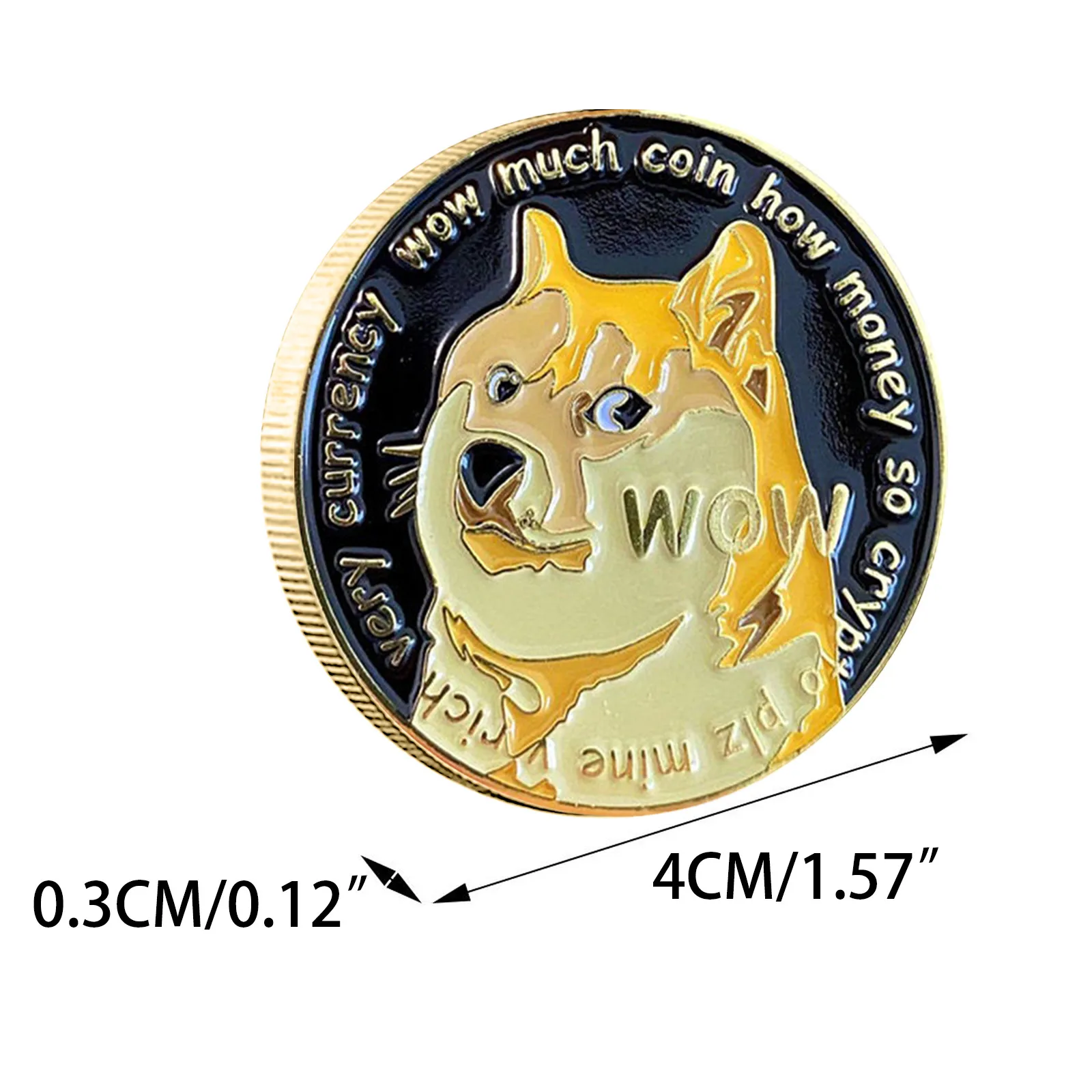 

New Souvenir Gift Coins Doge Coin 2021 Limited Edition Collectible Dogecoin Commemorative Coin Plated Dog Commemorative Coins