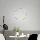 Минималистичный Круглый круглый светодиодный подвесной светильник, современный светильник для гостиной, столовой, домашний декор, подвесной светильник для кухни, комнатный светильник