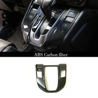 abs carbon fiber for honda cr v crv 2017 2018 car sticker shift gear panel decoration cover trim car styling accessories 1pcs