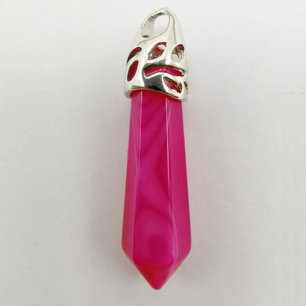 Красный Карнелиан с прожилками 8x38 мм Ювелирное Украшение для женщин подарок