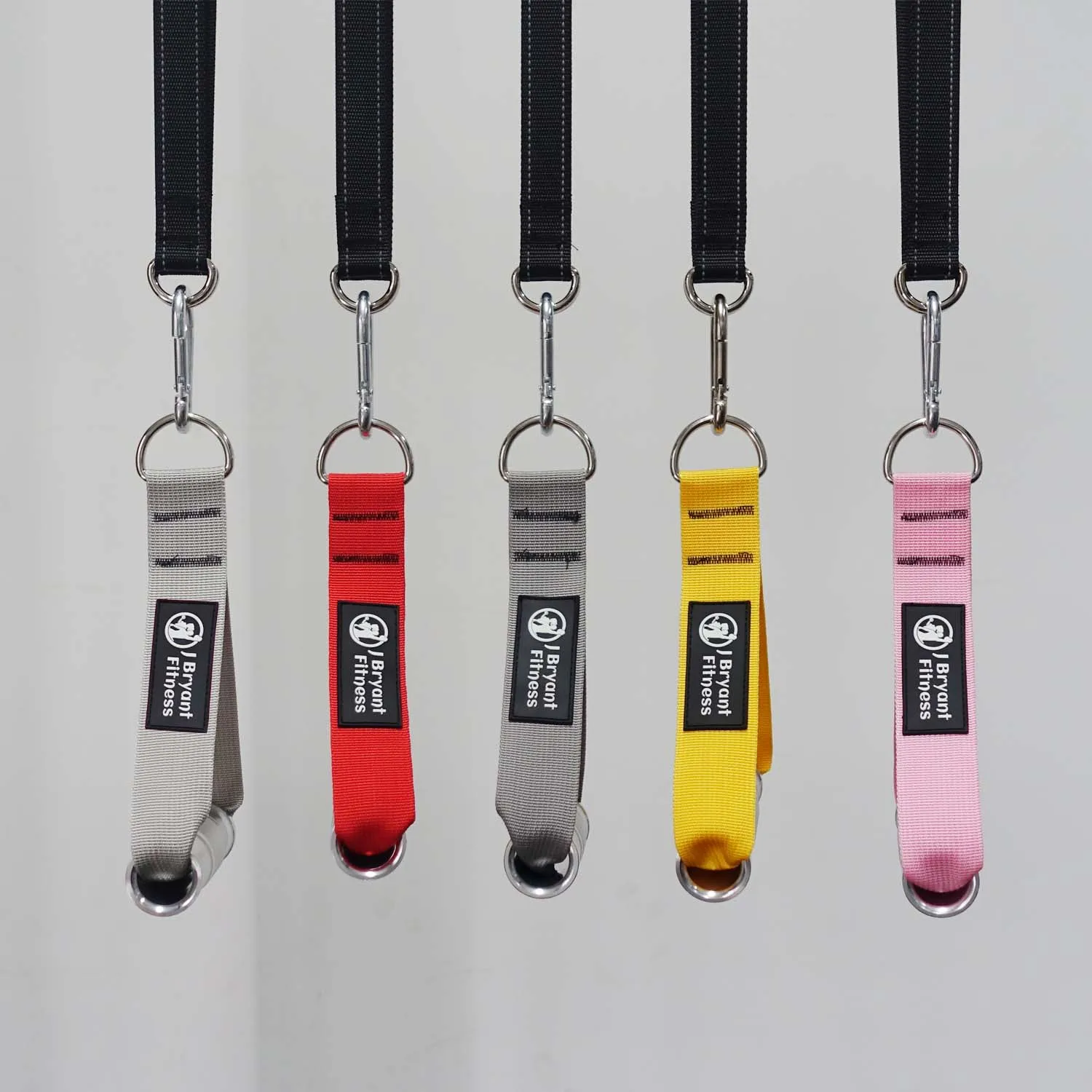

1Pair Heavy Duty Metal Gym Handle Grip with Hook D-Ring for Cable Machine Resistance Bands Pull Down Home Fitness Equipment