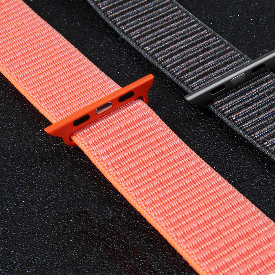 Тканый нейлоновый ремешок для iWatch Apple Watch sport loop bracelet тканевый ремешок 38 мм 42 мм Apple watch band 1 2 3 4 40 мм 44 мм ремешок для часов