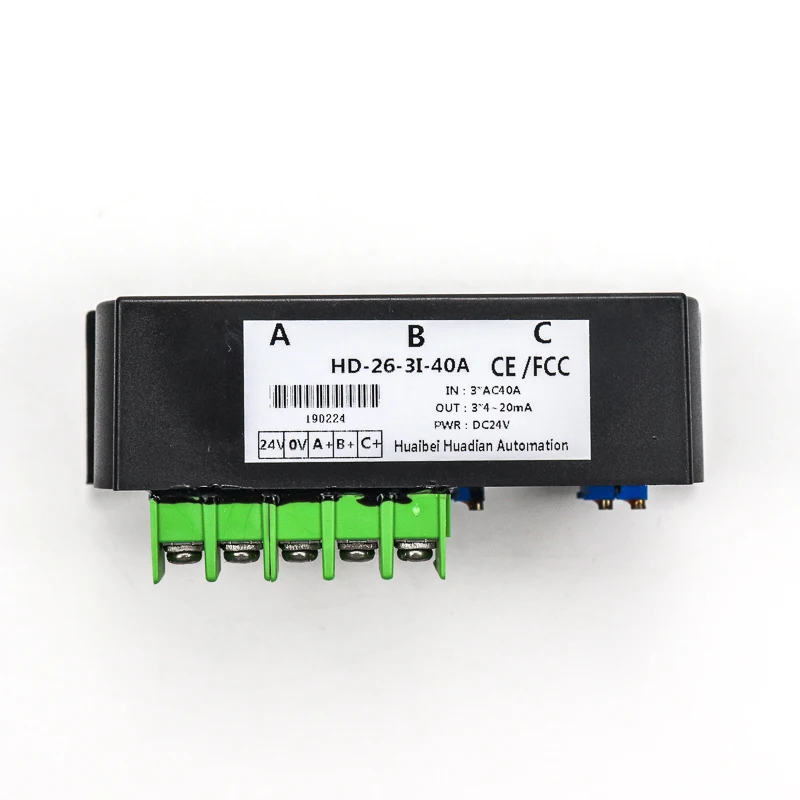 Split Core Three-phase AC Current Isolated Sensor Transmitter 400A Input Mutual Inductance | Инструменты