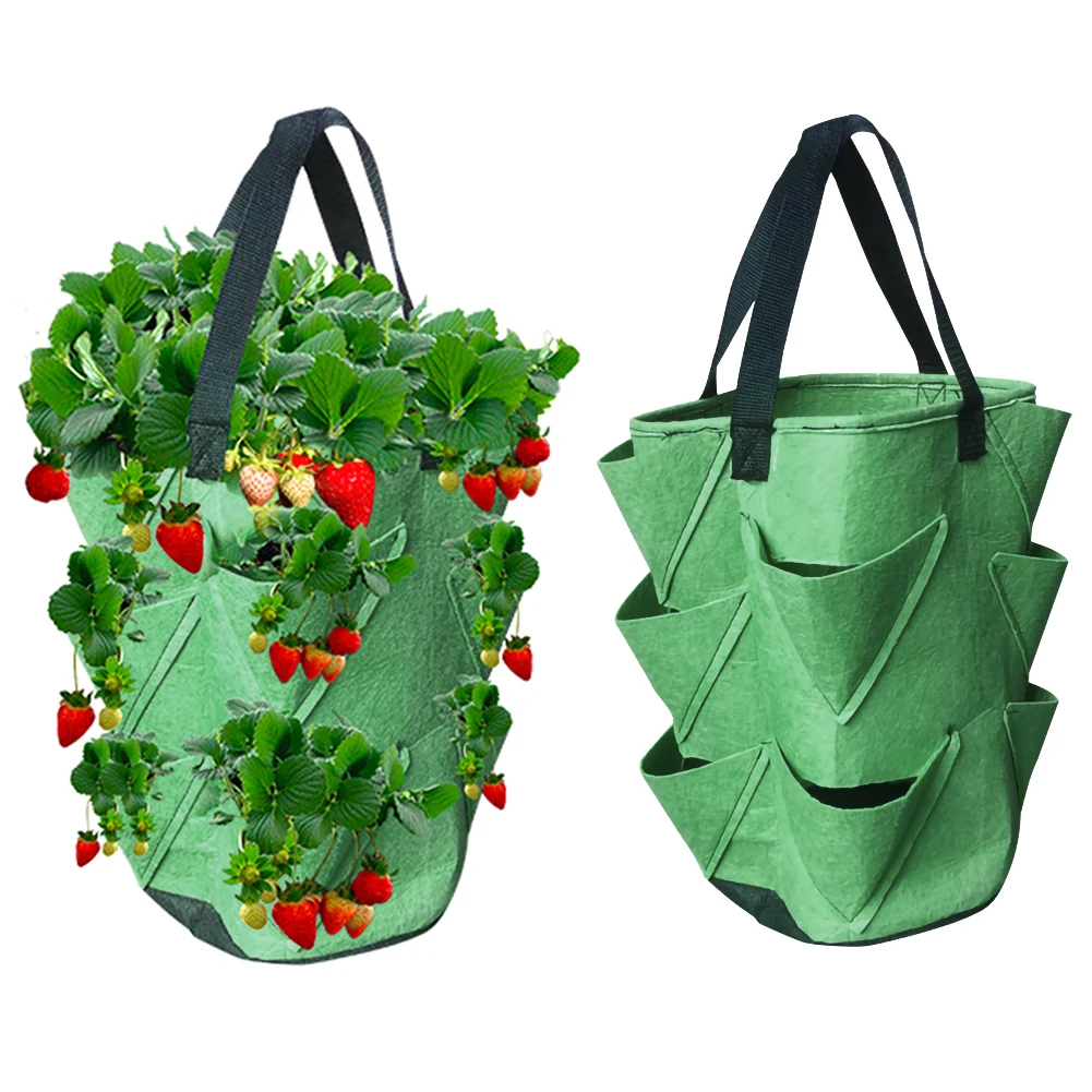 

Grow Container Bag DIY Planter PE Fabrics Planting Vegetable Gardening Thicken Pot Planting Grow Bag Garden Tool