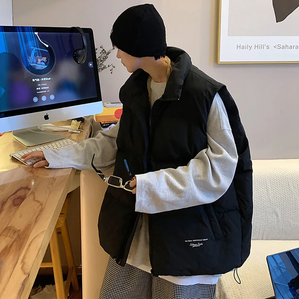 Мужская модель пузырьковое пальто 2021 зимняя парки жилеты корейская мода