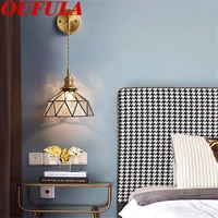 hongcui modern wall lamps fixture led copper light creative indoor decorative for living room bedroom