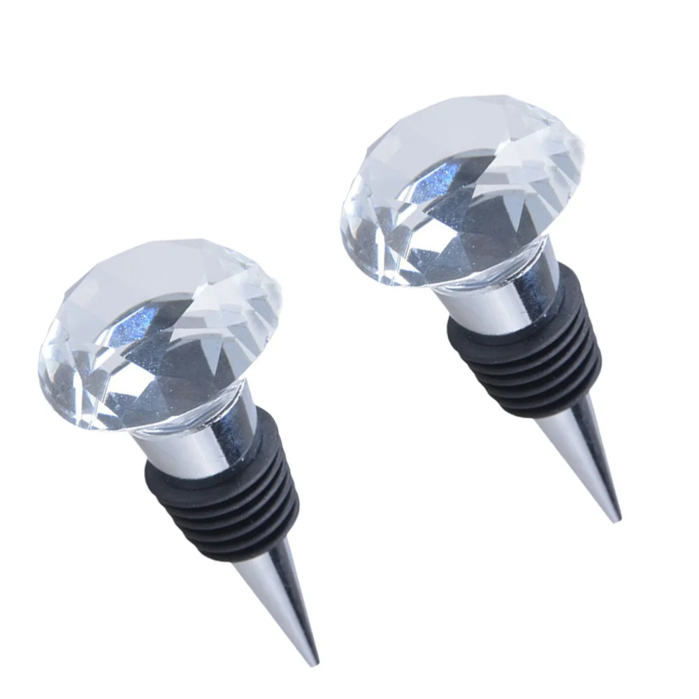 С украшением в виде кристаллов винная пробка с алмазом бутылки шампанского