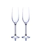 2 шт., кристаллические свадебные стеклянные бокалы для шампанского кристаллические Роскошные бокалы для вина, бокалы, Кристальные стразы, дизайн H10050