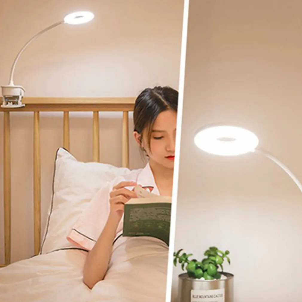 

T102 LED Desk Light With Clamp For Video Conference Lighting Clip On LED Ring Light For Computer Webcam USB Laptop Light