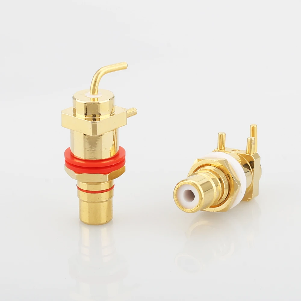

10 pcs High Quality Gold Plated RCA Socket HIFI RCA Socket RCA JACK Adapter Hifi Audio RCA Socket Connector