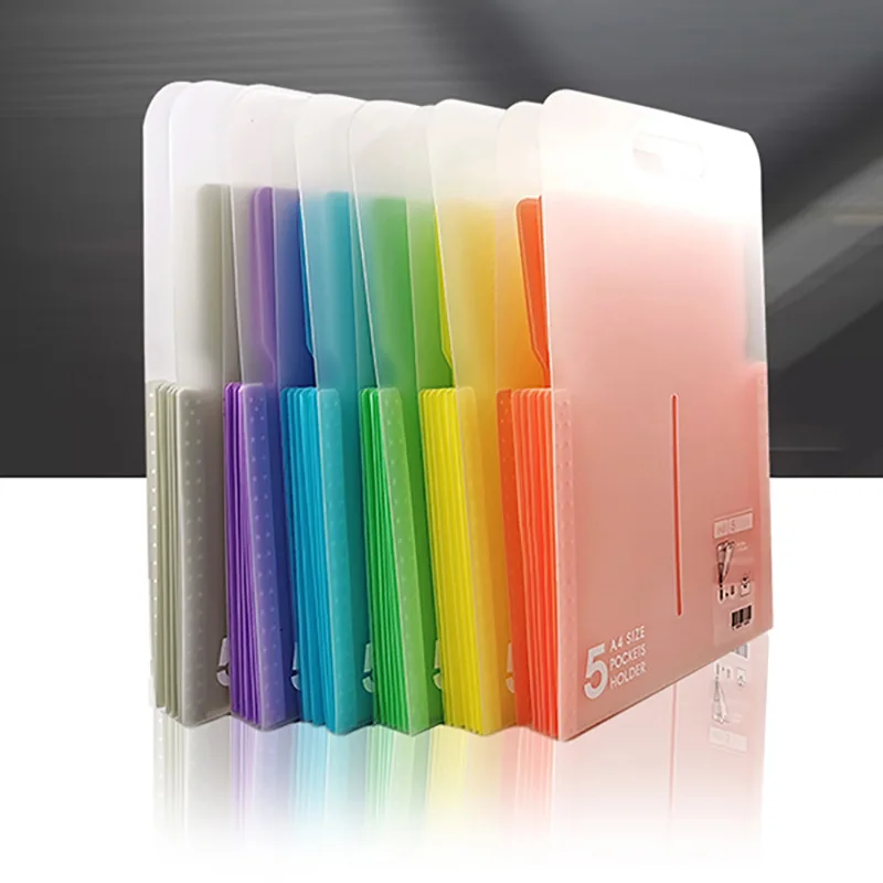 

Portable Organ Bag PP Folder Transparent File Bag Student Test Paper Folder Information Booklet File Bag