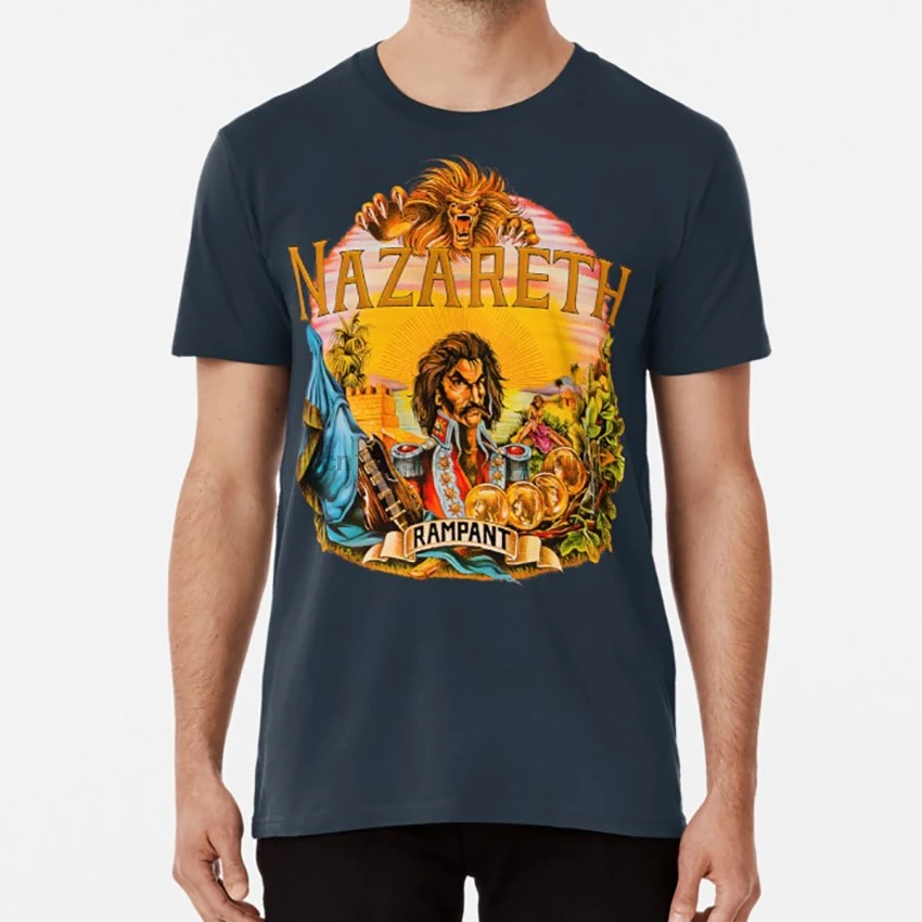 Nazareth Rampant футболка nazareth hard heavy rock metal 1970s 70s rampant hair of the dog no mean city|Мужские футболки| |