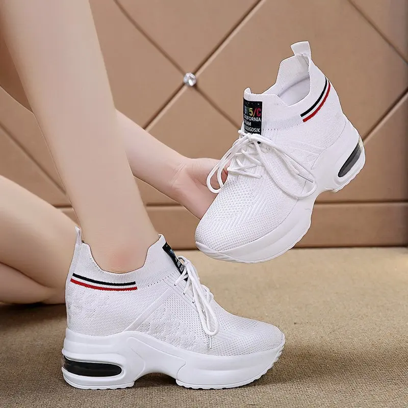 

Outdoor Sneakers Women's Comfort Sport Shoes Women Fitness Running Shoes Breathable Mesh Trainers Platform Sneakers Athletic