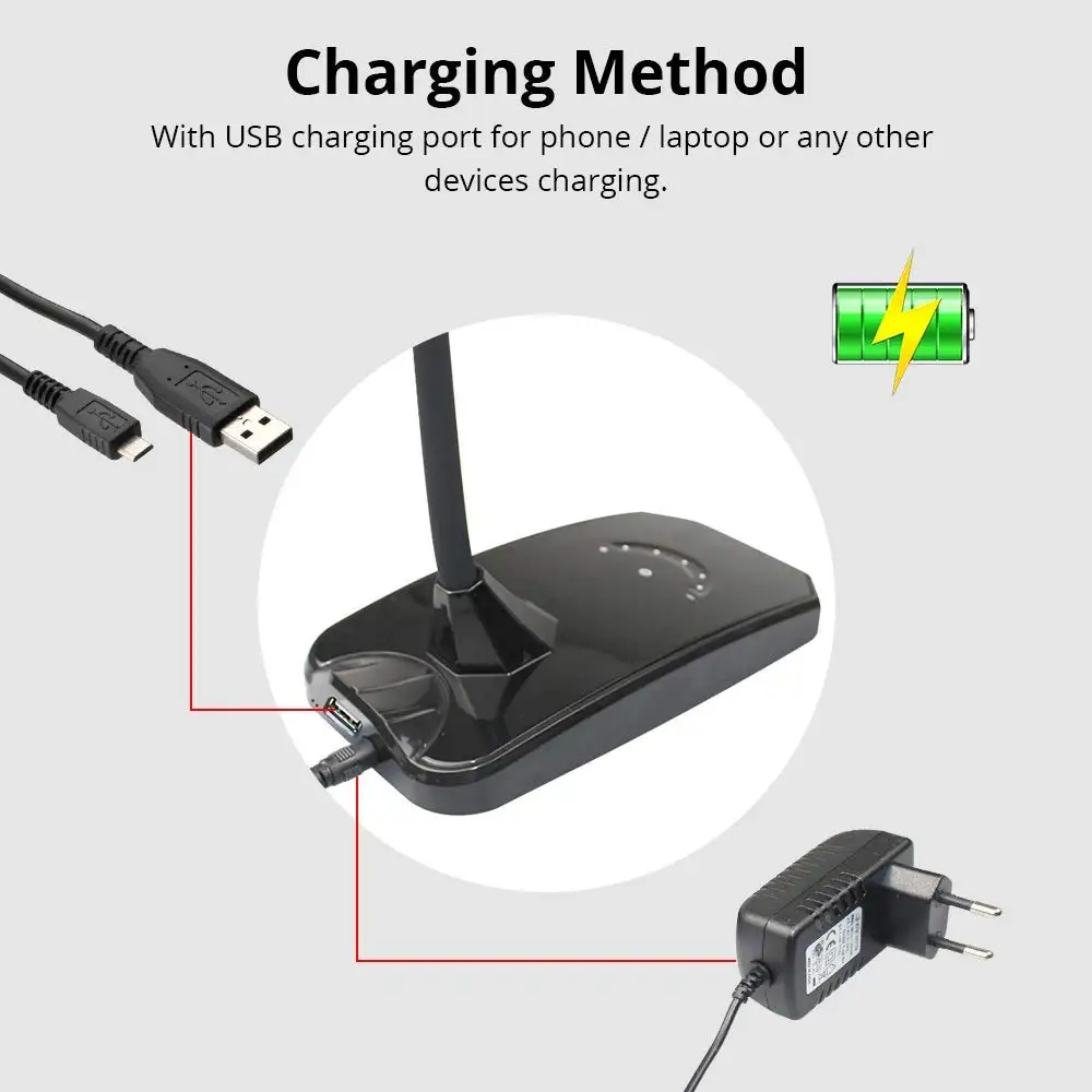 Benexmart Tuya Smart WiFi LED Настольная лампа с USB зарядка диммер настольная сенсорным