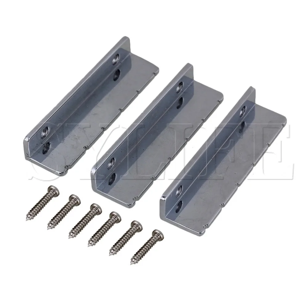 3 шт. музыкальный инструмент Серебряный металлический мост для гитары|Детали и