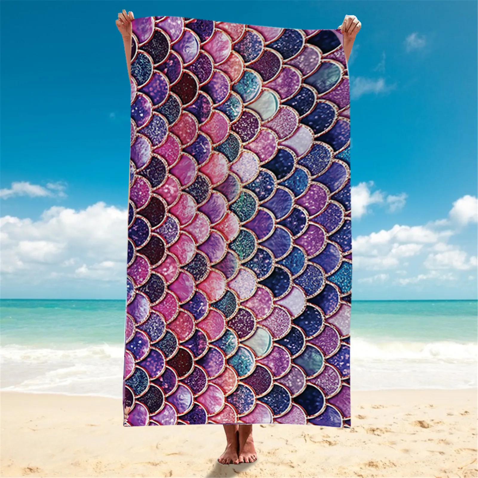 Полотенце банное быстросохнущее с креативным принтом | Спорт и развлечения