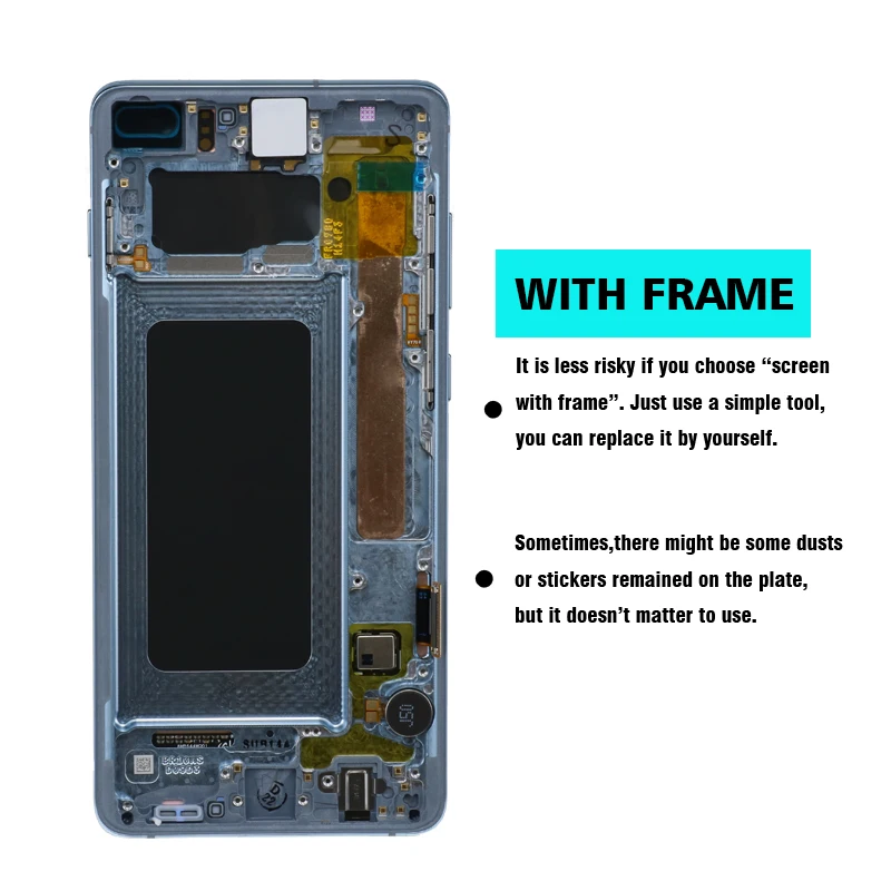 6,4 ''ЖК-дисплей для SAMSUNG Galaxy S10 PLUS SM-G9750 G975F дисплей сенсорный экран дигитайзер Замена с сервисным пакетом