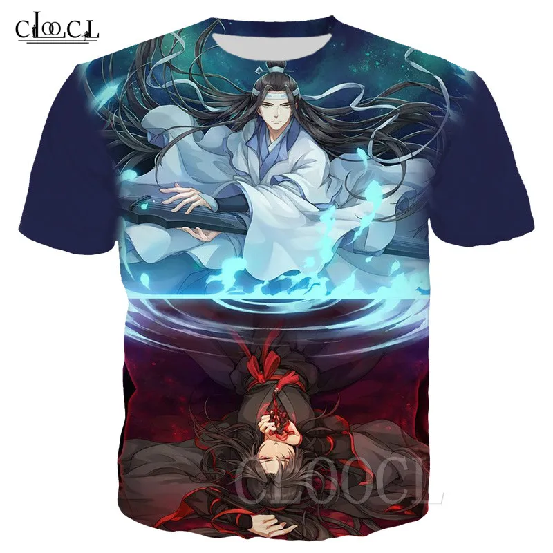 Мужская и женская летняя футболка пуловер с 3D-принтом Grandmaster Of Demonic Culture Anime Mo Dao Zu Shi