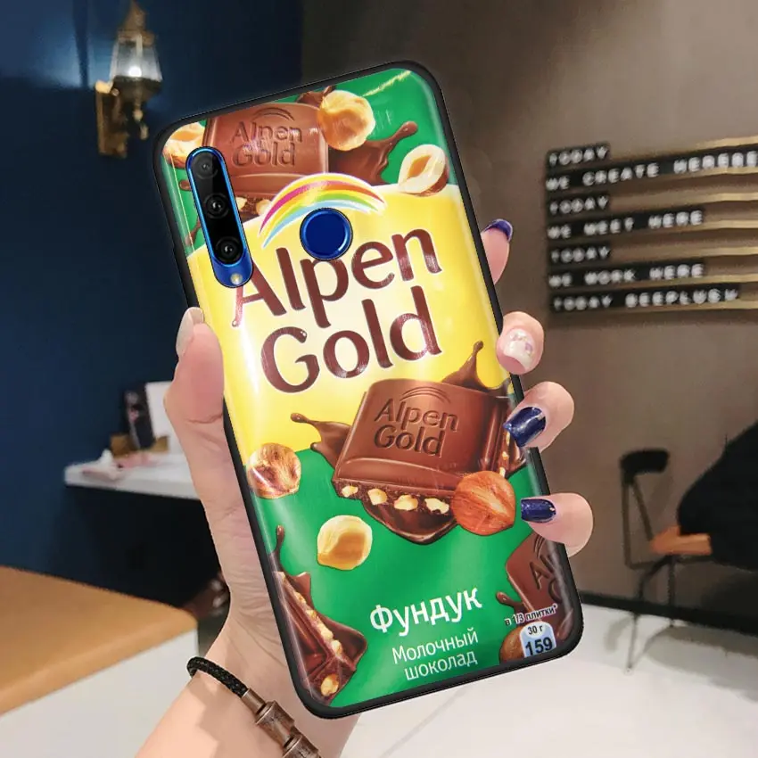 

Chocolate Food Russian Phone Case for Huawei Honor 9C 9A 9S 9X Lite 8A Prime 8X 8S Play 9A X10 MAX 5G Soft Cases Cover
