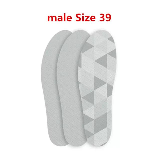 male size 39 Xiaomi Youpin 3 пары пробковые легкие стельки легкие удобные впитывающие Пот Спортивные кроссовки стельки для мужчин и женщин - Цвет: male size 39