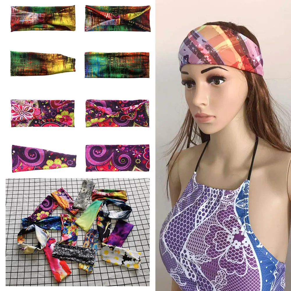 Lovely Cat Dog Wash Face Bathe Headband Women Girls Elastic Hair Head bands wrap Accessories  Turban Hairbands images - 6