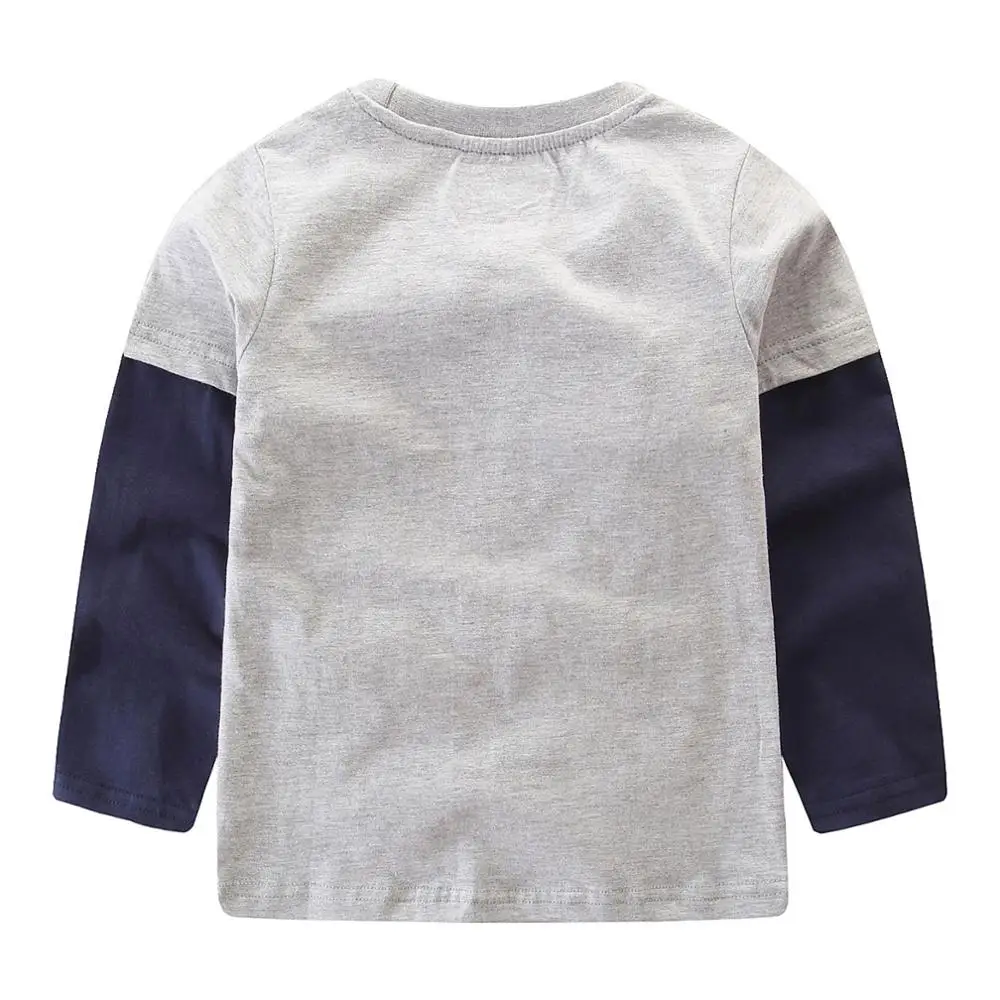 SAILEROAD Экскаватор Вышивка для мальчиков Футболки с длинным рукавом 2019 Новые