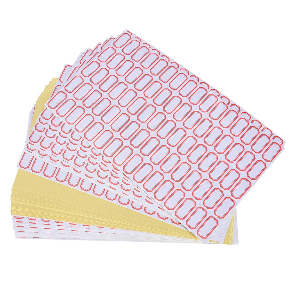 

60sheets/4800pcs Labels Tags Inventory Labels Notes Journal Blank Label White Self Adhesive Price Sticker