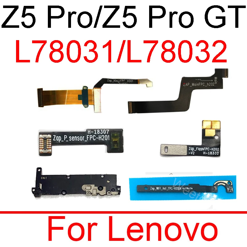 

Громкоговоритель зуммер для Lenovo Z5 Pro L78031 Z5 Pro GT L78032 материнская плата Бесконтактное освещение и вспышка Wi-Fi антенна гибкий кабель