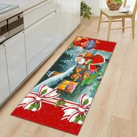 merry christmas kitchen mat home entrance doormat tatami bedroom decor carpet hallway floor mat anti slip balcony kids room rug