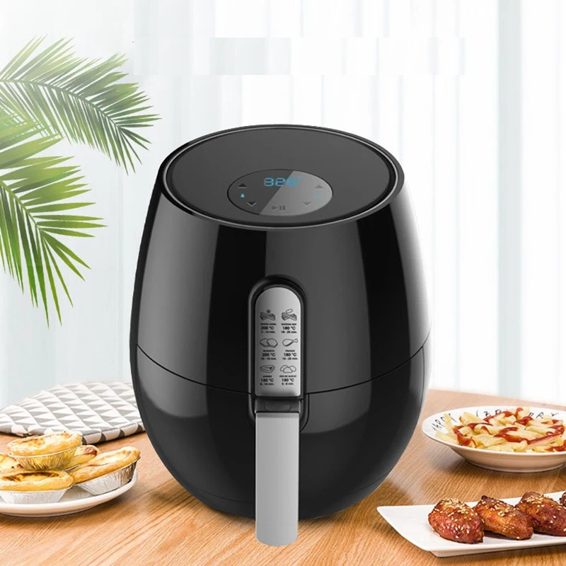Фритюрница с умным нажатием домашняя безмасляная обезжиривающая электрическая