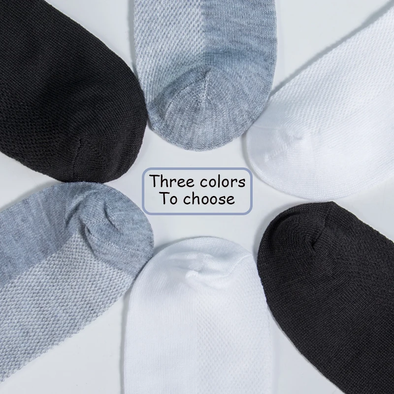

5/10 Pairs Women Socks Breathable Sports Socks Solid Color Boat Socks Comfortable Soft Cotton Unisex Ankle Socks White Black