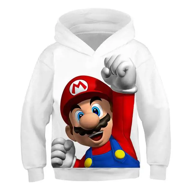 Гоночная Игра “Марио” Kart 8 Объёмный рисунок(3D-принт) детская одежда с персонажами из мультфильмов с капюшоном Марио серии игр со свитшотом, модная одежда для мальчиков и девочек с капюшоном - Цвет: TNT-932