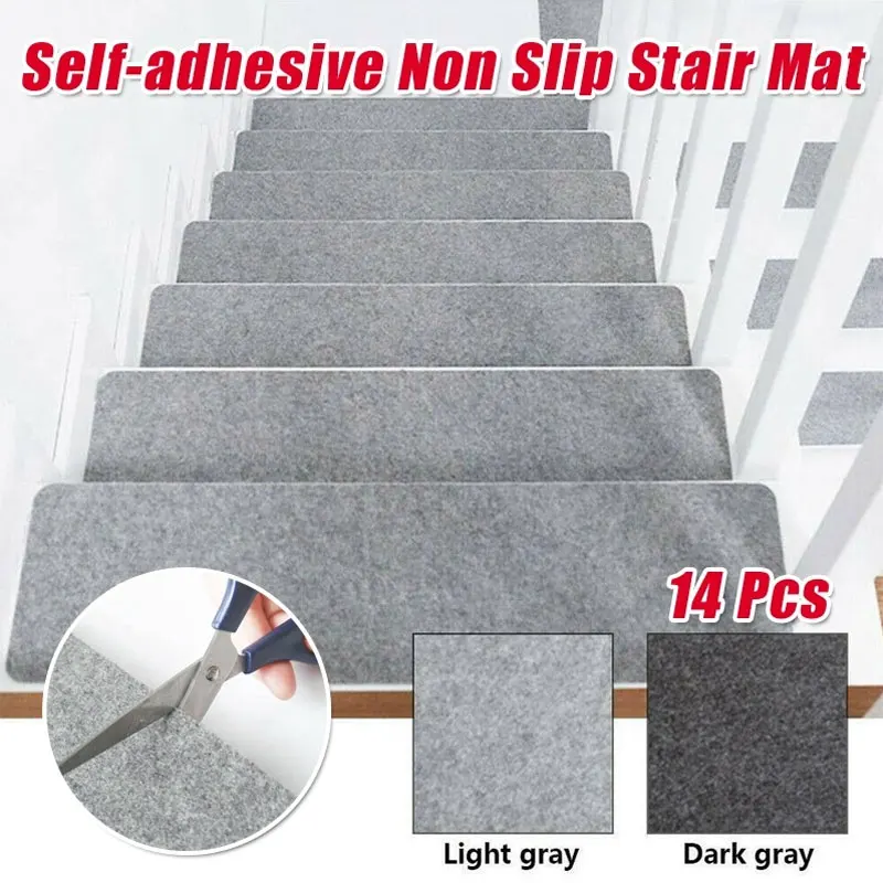 Ковер для лестницы 14 шт. &quotПротектор&quot коврики самоклеящиеся противоскользящий