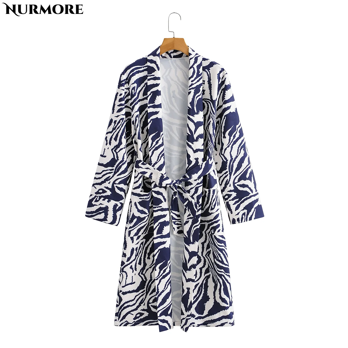 

Nurmore 2021 Long Trench Coat Women Sashes Slim Trench Coat Female Outwear Fashion Windbreaker Long Shirts Women Coats