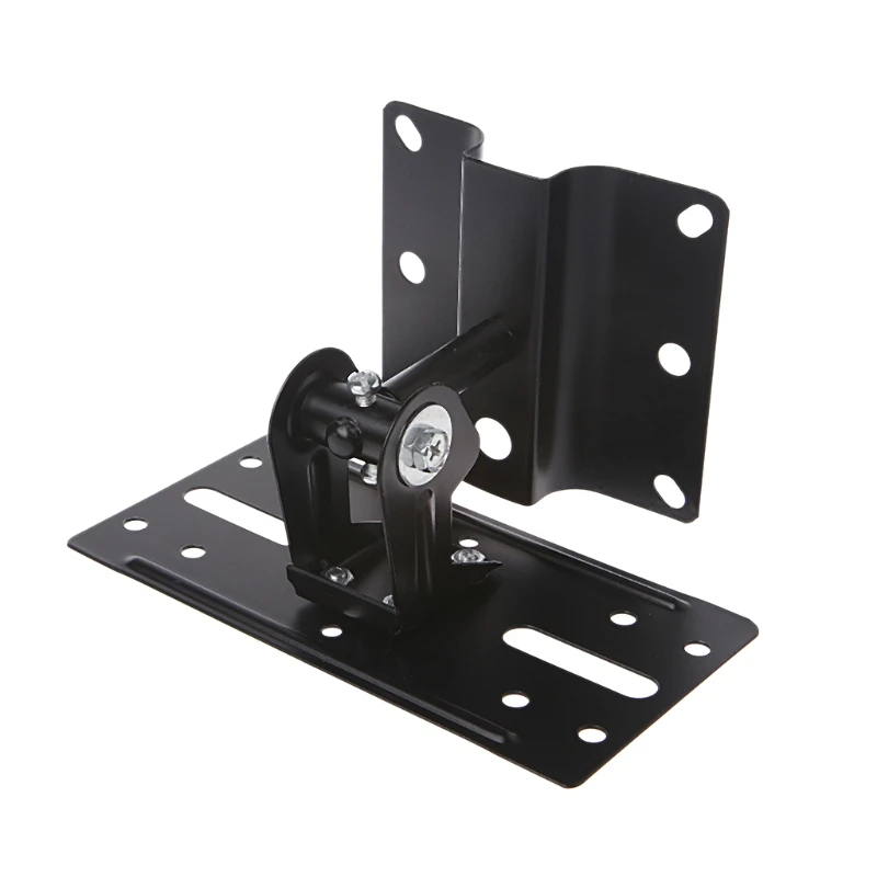 

Universal Home Theater Steel Adjustable Speaker Ceiling Wall Mount Brackets Black Metal