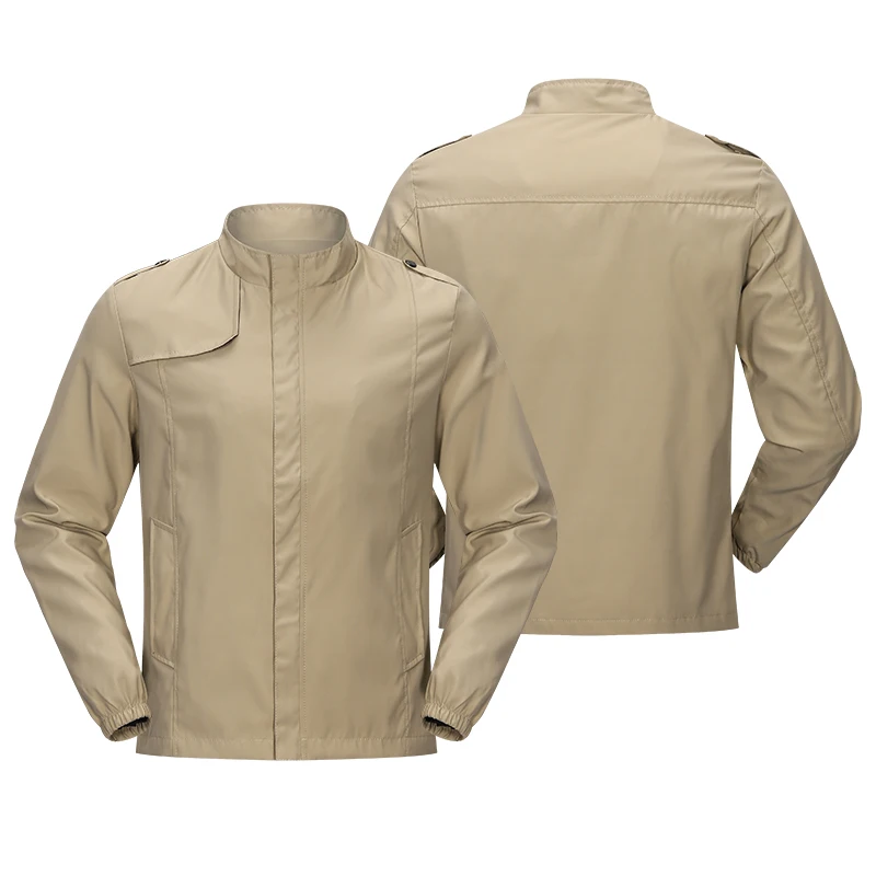 

2021 new solid color casual men's jacket sport locomotive print private custom design men's and women's jacket collar loose