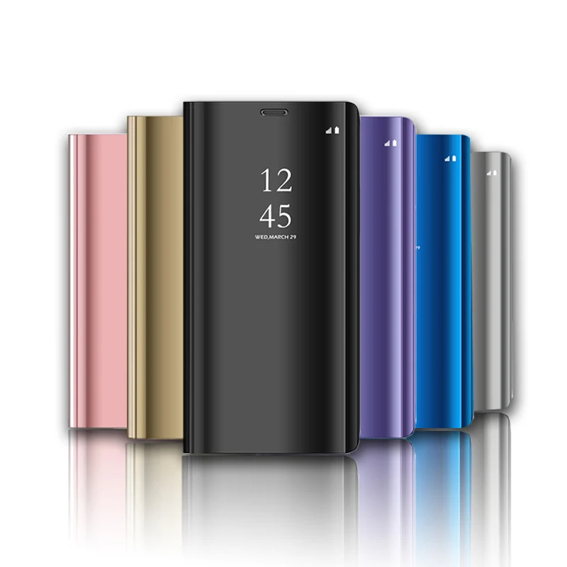 Умный зеркальный флип чехол для xiaomi redmi note 8 Mi 9 SE 8Lite 9T Pro cc9 cc9e A2 A3 Lite A3Lite Coque