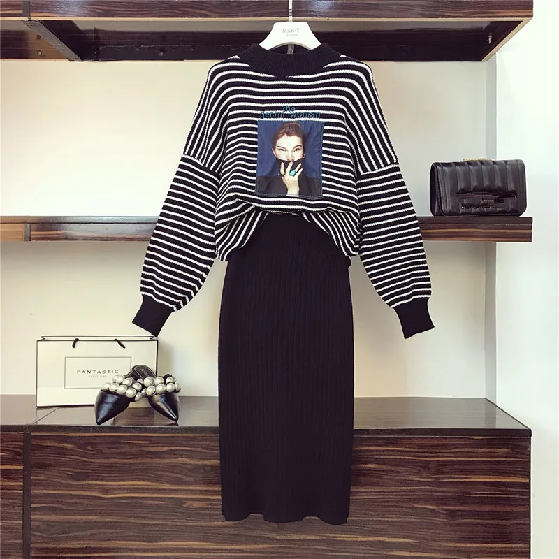 Осень 2019 новая модель женские повседневные Костюмы с аппликацией вышивка в