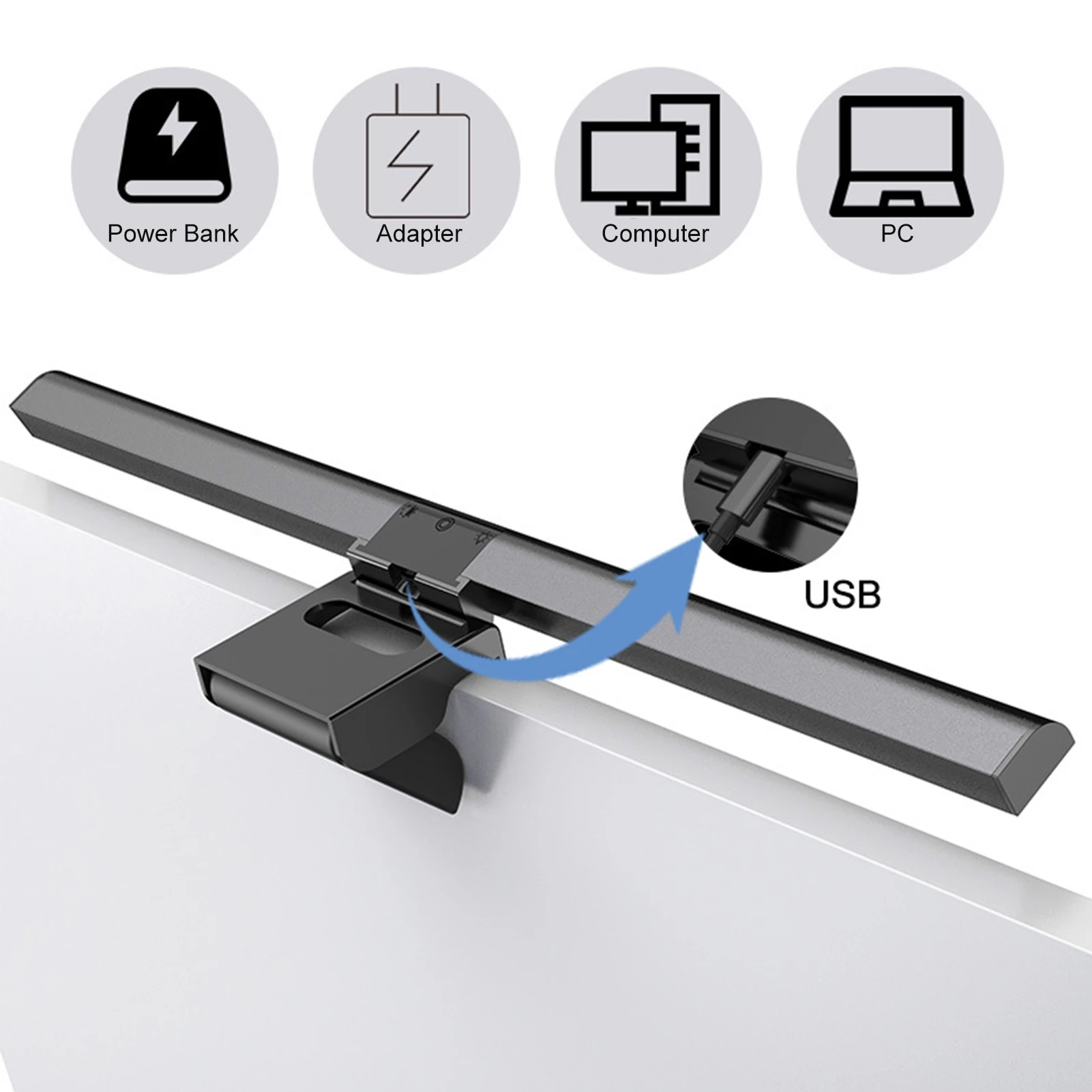 Светильник для монитора компьютера световая панель светодиодный светильник