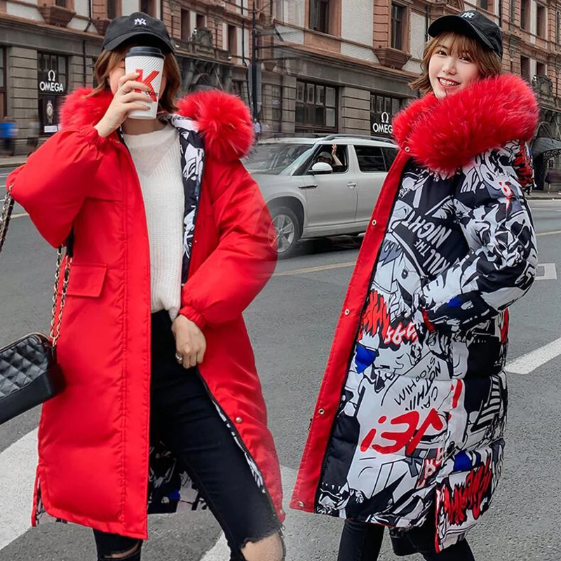 2019 модная зимняя куртка Женская свободная меховая Двусторонняя одежда с