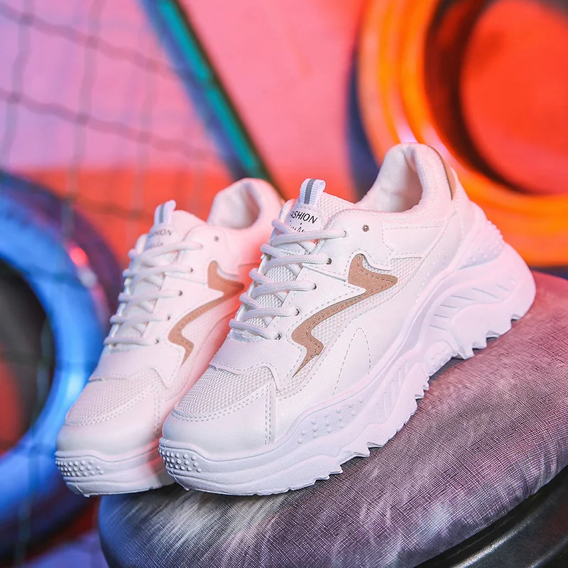 

2020Autumn New Designer Shoes White Shoe Women Fashion Retro Platform Sneaker Female zapatillas mujer casual chaussure Soft