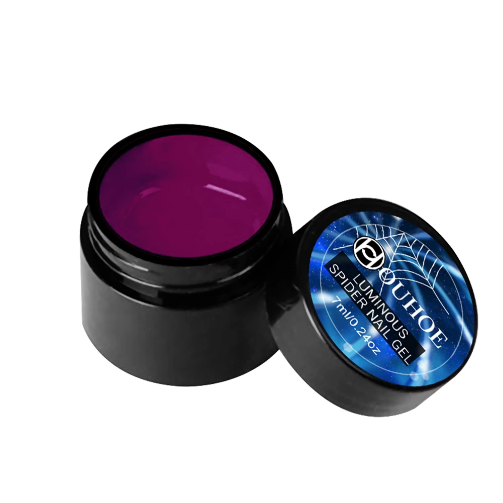 Дизайн ногтей паук гель украшения матовый клей эластичный светящийся DIY дизайн