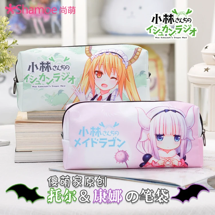 Сумки для ручек с аниме Miss Kobayashi's Dragon Maid женская сумка макияжа на молнии чехол