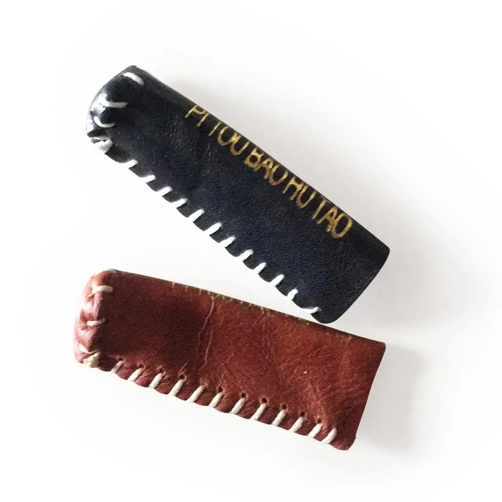 10 шт./лот аксессуары для бильярда натуральная кожа кия вал крышка бассейна снукер