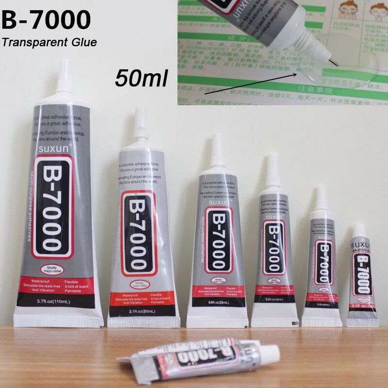 50ML B7000 клей для мобильного телефона, сенсорный экран, суперклей, B-7000, клей для телефона, стекло, клей для ремонта, алмазная бижутерия, сделай сам, клей - Цвет: 50ML